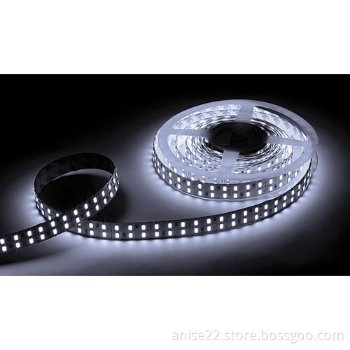 5M 600pcs 5630 Double Row Flexible LED Strip, Waterproof, 2,800-7,500K CCT DC 24V, High Brightness